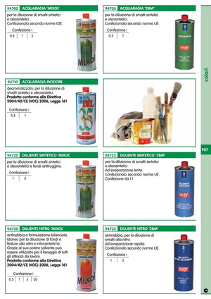 diluente sintetico "mixol" da lt. 1 cod:ferx.20389