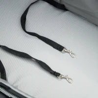 Passeggino per Cani Pieghevole con Guinzaglio di Sicurezza e Cestino Portaoggetti, Grigio