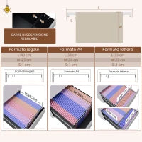 Mobiletto da Ufficio a 3 Cassetti con Barra Regolabile e Vassoio, in Acciaio, 37x43.5x60 cm, Bianco