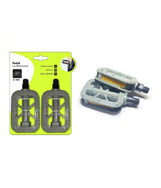 Pedali Con Riflettori Laterali Antiscivolo Per Bicicletta Catarifrangenti Xc-1665         