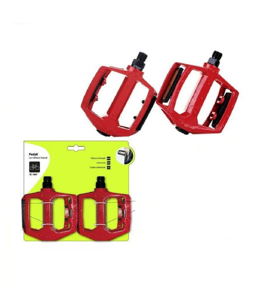 Pedali Universali Con Riflettori Laterali Per Bici Bicicletta Antiscivolo Xc1667         