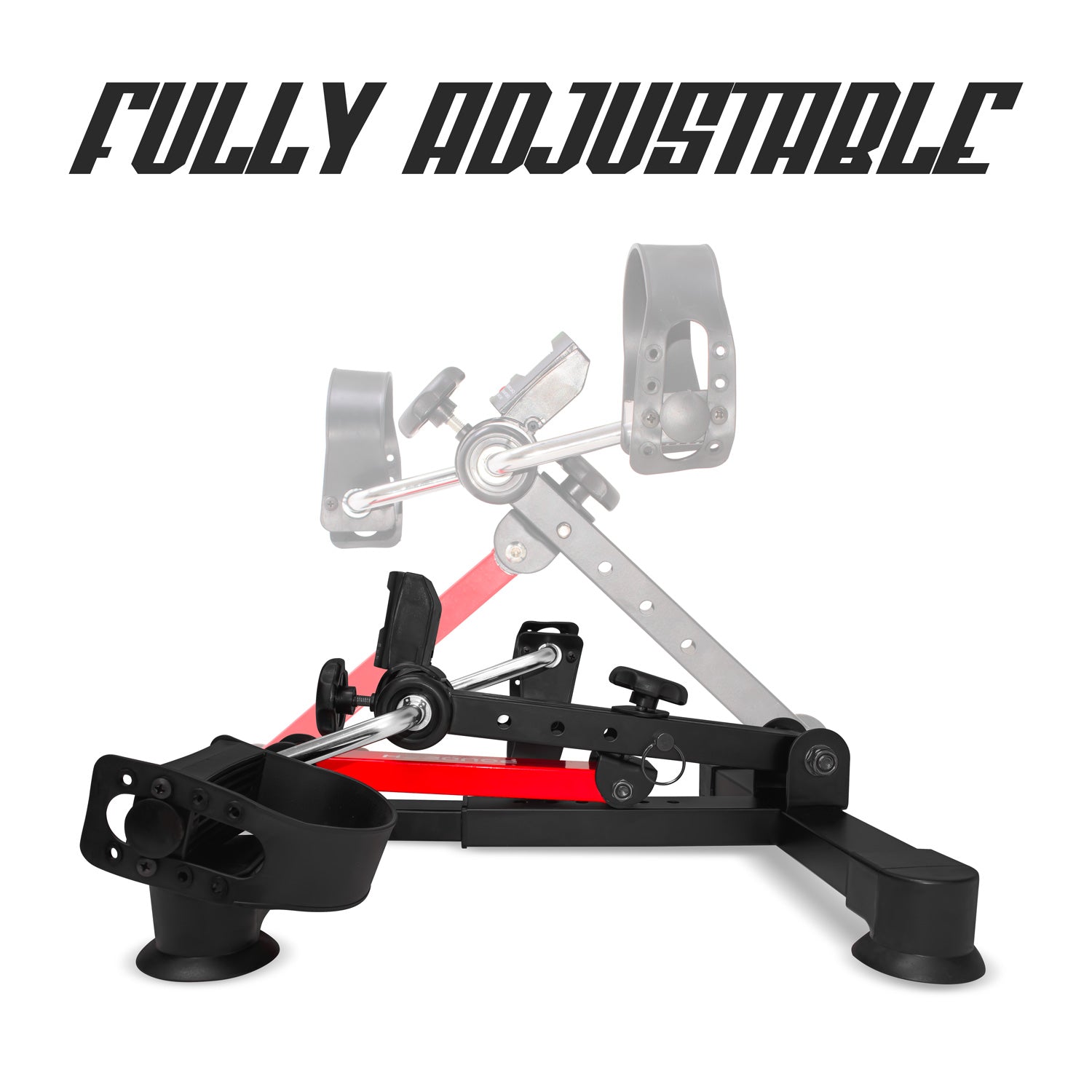 Kicker - Pedaliera per riabilitazione con display LCD, mini cyclette per braccia e gambe, resistenza regolabile