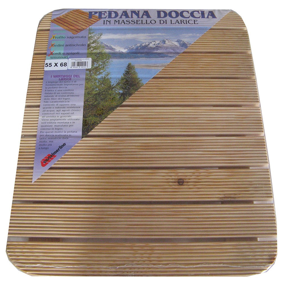 Pedana doccia antiscivolo 55 x 68 con spigoli arrotondati per piatto doccia 70x90