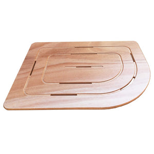 Pedana doccia in legno marino 74x55 cm lato destro per piatto doccia 70x90