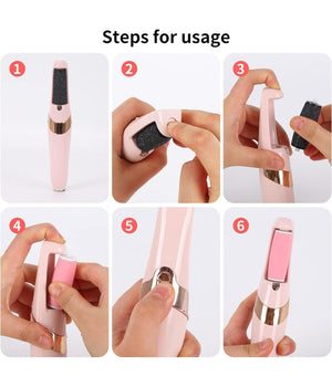 Pedicure A Batteria Ricaricabile Elimina Calli Rimuovi Duroni Piedi Esfoliante         