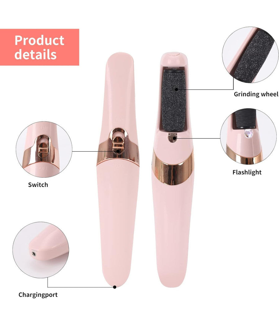 Pedicure A Batteria Ricaricabile Elimina Calli Rimuovi Duroni Piedi Esfoliante         