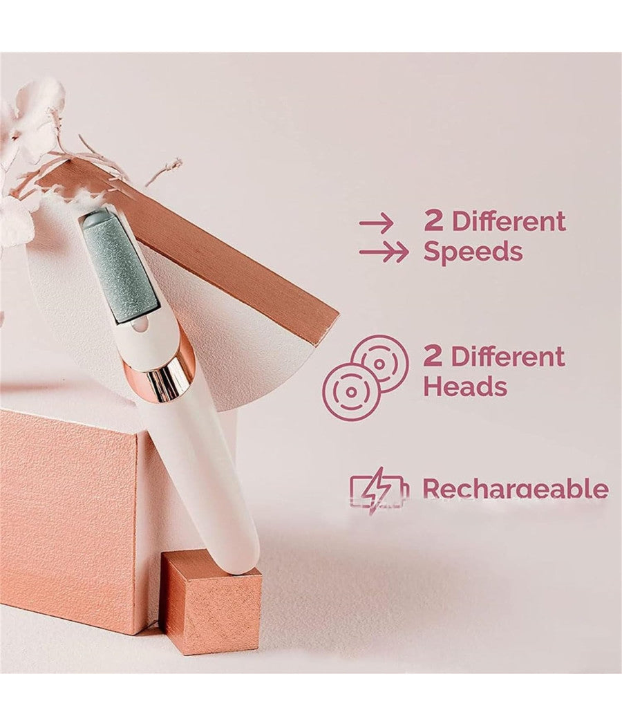 Pedicure A Batteria Ricaricabile Elimina Calli Rimuovi Duroni Piedi Esfoliante         