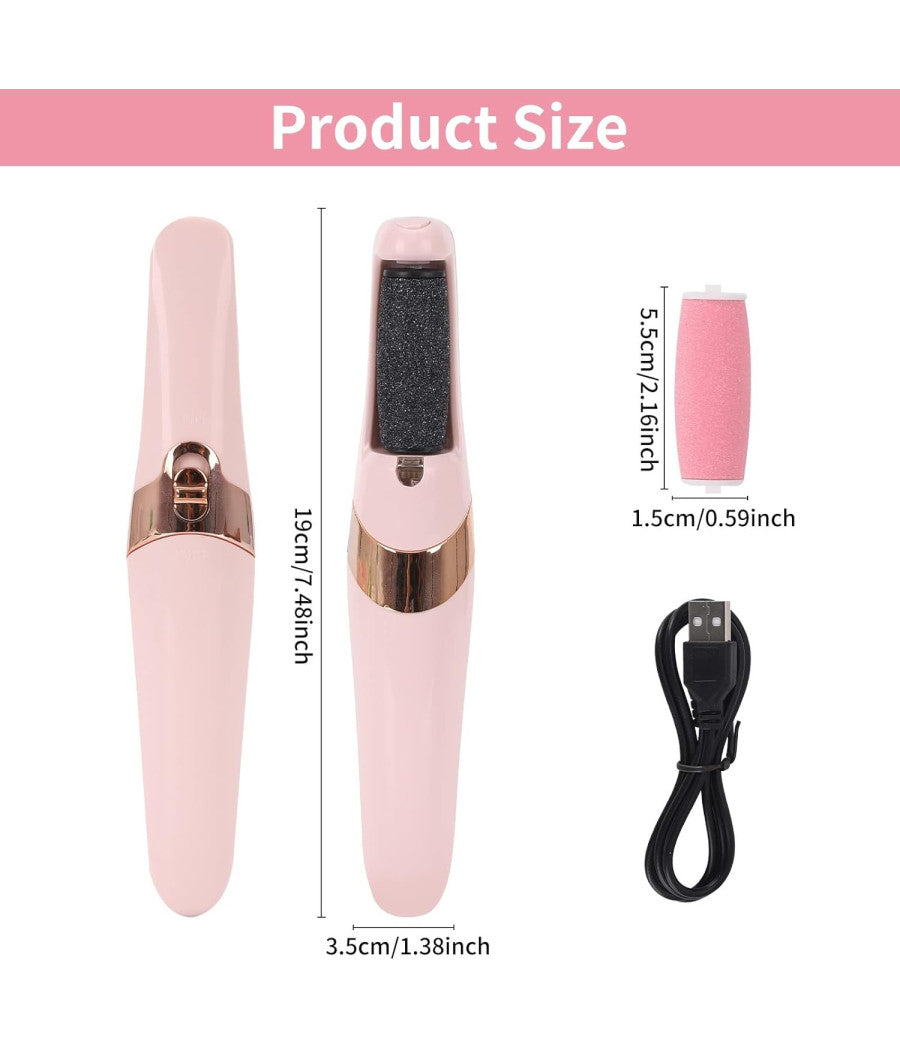 Pedicure A Batteria Ricaricabile Elimina Calli Rimuovi Duroni Piedi Esfoliante         