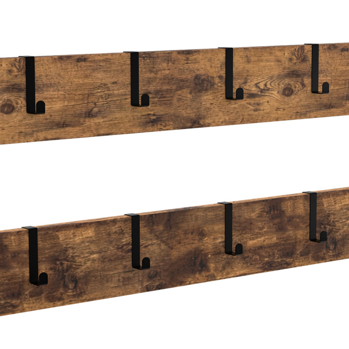 IDMarket - PEDRO armario recibidor con 5 estantes 79 cm diseño industrial