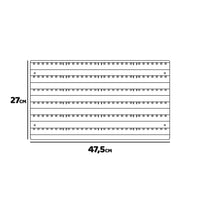 Peg Large - Pannello da parete da officina, 9 pannelli + 88 porta utensili minuteria, montaggio a muro