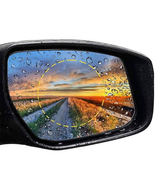 Pellicola Adesiva A Specchio Per Specchietto Retrovisore Antipioggia Forma Tonda         
