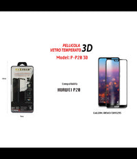 Pellicola In Vetro Temperato 3d Per Huawei P20 Copertura Totale Maxtech P-p20 3d         