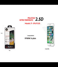 Pellicola In Vetro Temperato Iphone 6 Plus Protezione Schermo Maxtech P-ip6 Plus         