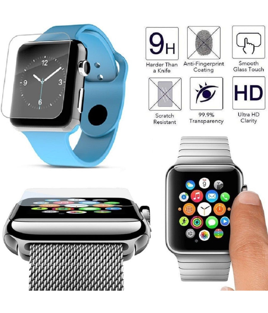 Pellicola In Vetro Temperato Trasparente Per Orologio Smartwatch 38mm E 42mm     -38 Mm   -