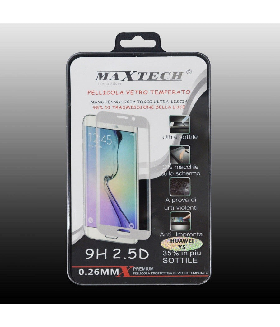 Pellicola Protettiva Per Huawei Y5 Vetro Temperato Protezione Tempered Glass Maxtech P-y5         