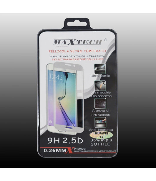 Pellicola Protettiva Per Huawei Y5 Vetro Temperato Protezione Tempered Glass Maxtech P-y5         