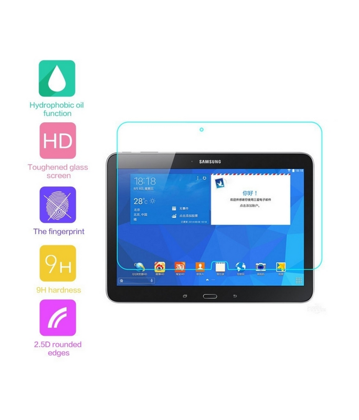 Pellicola Vetro Temperato Display Schermo Samsung Galaxy Tab 4 10.1 T530 T535"         