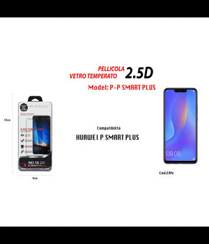 Pellicola Vetro Temperato Per Huawei P Smart Plus Proteggi Display Lcd Maxtech P-p Smart Plus         