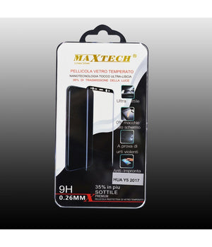 Pellicola Vetro Temperato Per Huawei Y5 2017 Protezione Schermo Maxtech P-y5 2017         