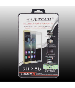 Pellicola Vetro Temperato Per Huawei Y6 Protezione Schermo Antigraffio Maxtech P-y6         