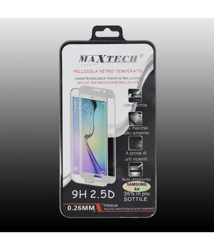 Pellicola Vetro Temperato Samsung Galaxy A9 Antiurto Protezione Schermo Maxtech P-sam A9         