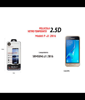 Pellicola Vetro Temperato Samsung Galaxy J1 2016 Proteggi Schermo Maxtech P-j1 2016         