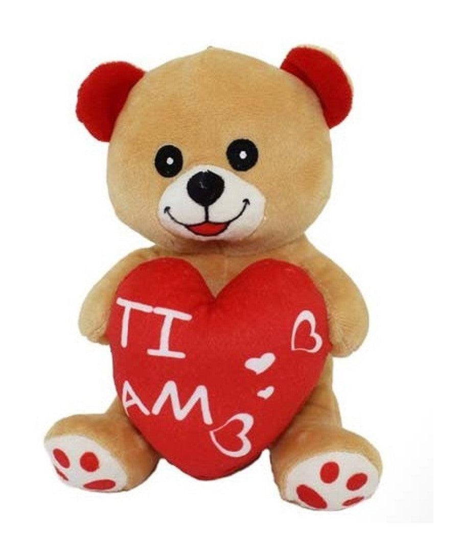 Peluche Orso Orsetto Con Cuore Ti Amo 17 Cm Pupazzo Regalo San Valentino 68072         