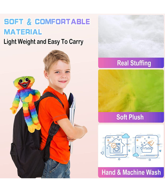 Peluche Pupazzo Morbido Poppy Playtime Huggy Wuggy Plush Doll Gioco Colorato 40         