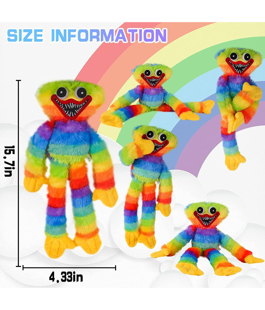 Peluche Pupazzo Morbido Poppy Playtime Huggy Wuggy Plush Doll Gioco Colorato 40         