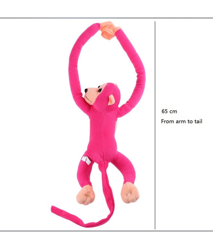 Peluche Scimmia Da 65 Cm Braccia Lunghe Giocattolo Per Bambini In Vari Colori         