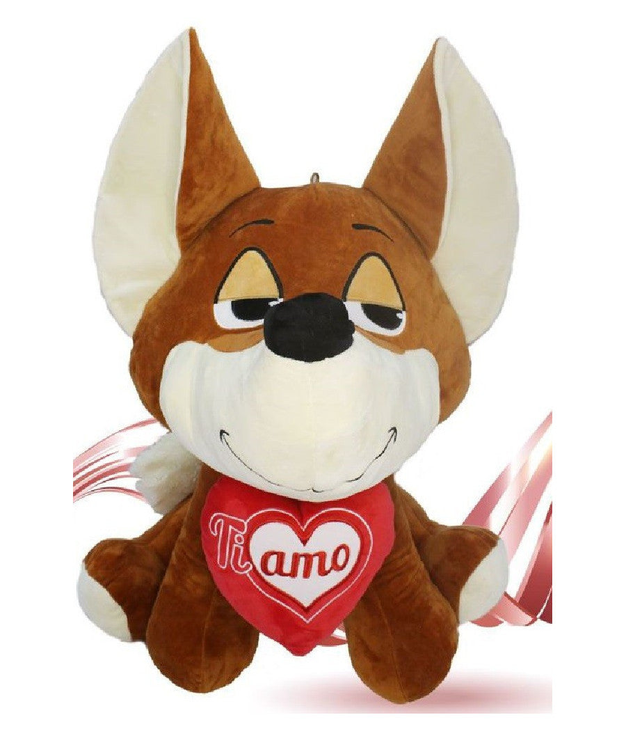 Peluche Volpe 55 Cm Cuore Ti Amo Idea Regalo San Valentino Col. Assortiti 92461         