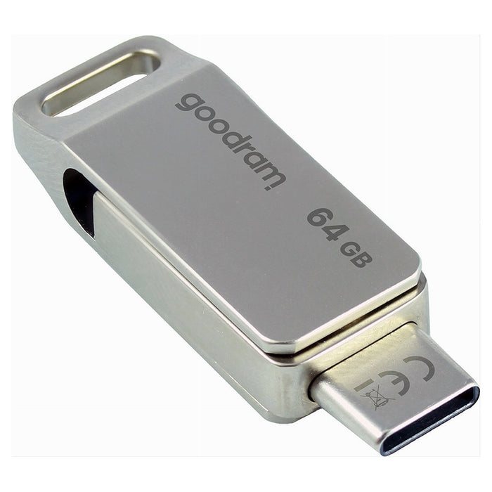 Pen Drive 64 Gb Usb 3.2 Gen 1 3.0 Type-a + Usb Type C Dual Drive Otg Oda3-64gb         