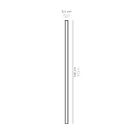 Pencil - Modulo luminoso a batteria Zafferano grande portatile e ricaricabile IP65 dimmer touch - Altezza 146cm Grigio Scuro