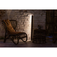 Pencil - Modulo luminoso a batteria Zafferano grande portatile e ricaricabile IP65 dimmer touch - Altezza 146cm Corten