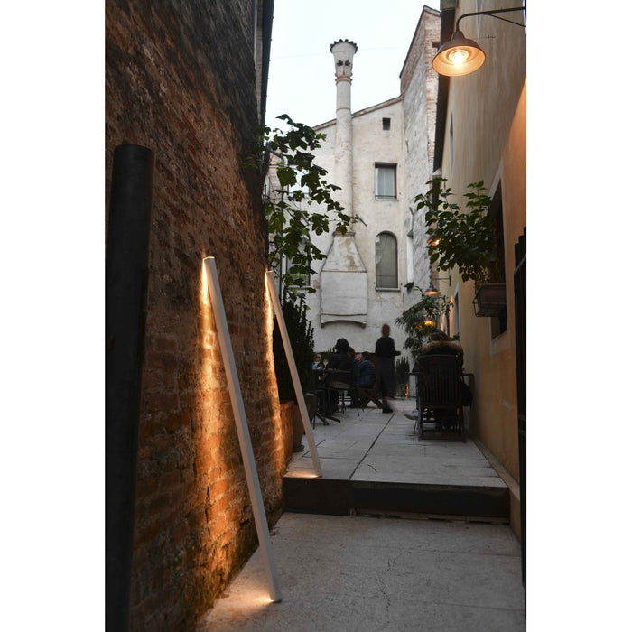 Pencil - Modulo luminoso a batteria Zafferano grande portatile e ricaricabile IP65 dimmer touch - Altezza 146cm Bianco