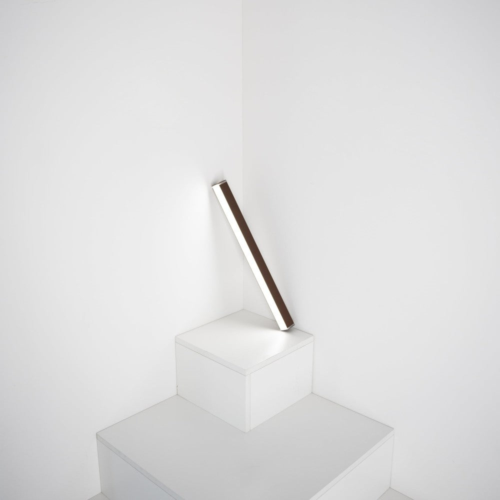 Pencil - Modulo luminoso a batteria Zafferano piccolo portatile e ricaricabile IP65 dimmer touch - Altezza 50cm Bianco