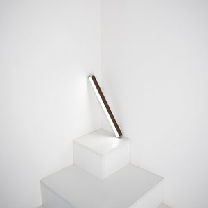 Pencil - Modulo luminoso a batteria Zafferano piccolo portatile e ricaricabile IP65 dimmer touch - Altezza 50cm Corten
