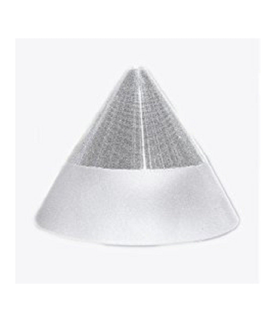 Pendente Lampada Lampadario Conico Bianco Acciaio A Soffitto Luce Led Applique Design         