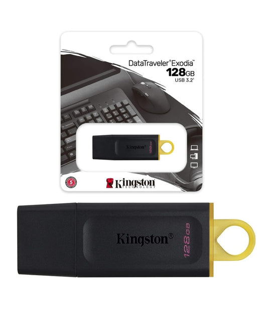 Pendrive Datatraveler Exodia Dtx/128gb Usb 3.2 Con Cappuccio Anello Portachiavi         