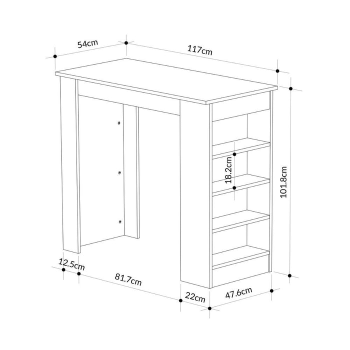 Penisola da cucina Swallow colore antracite