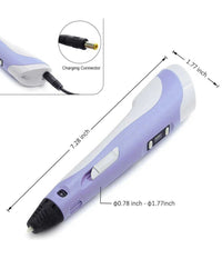Penna 3d Per Disegni Tridimensionali Stampa Stereoscopica Con Set Di 3 Filamenti         