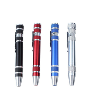 Penna Di Precisione 8in1 In Alluminio Multifunzione Set Punte Cacciaviti Cacciavite Torx         