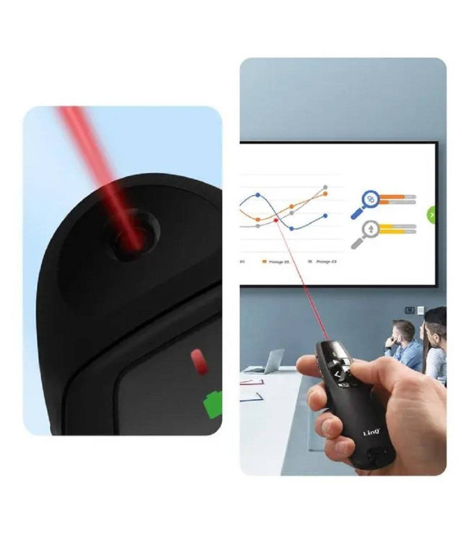 Penna Gira Pagine Laser Wireless Puntatore Telecomando Per Presentazioni Fy8302         