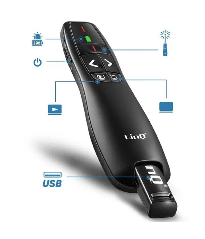Penna Gira Pagine Laser Wireless Puntatore Telecomando Per Presentazioni Fy8302         