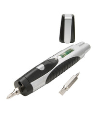 Penna Multifunzione Con Cacciavite A Taglio 3/16 1/8 Croce Stella Ph2 Ph0 Livella Luce Led Regalo Uomo         