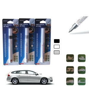 Penna Pennarello Per Ritocco Graffi Carrozzeria Elimina Ripara Auto Moto  Grigio       