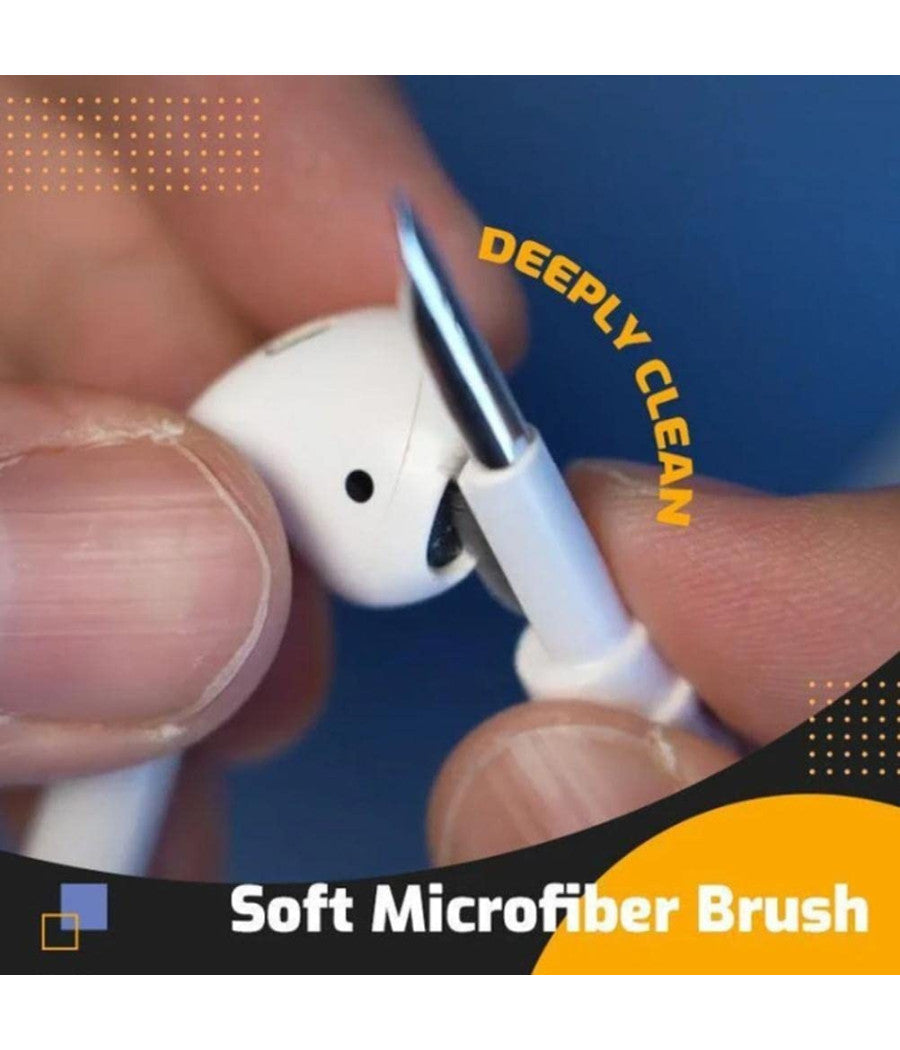 Penna Spazzola Multifunzione Per La Pulizia Degli Auricolari Bluetooth Airpods         