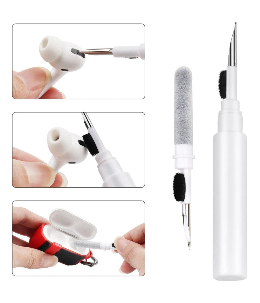 Penna Spazzola Multifunzione Per La Pulizia Degli Auricolari Bluetooth Airpods         