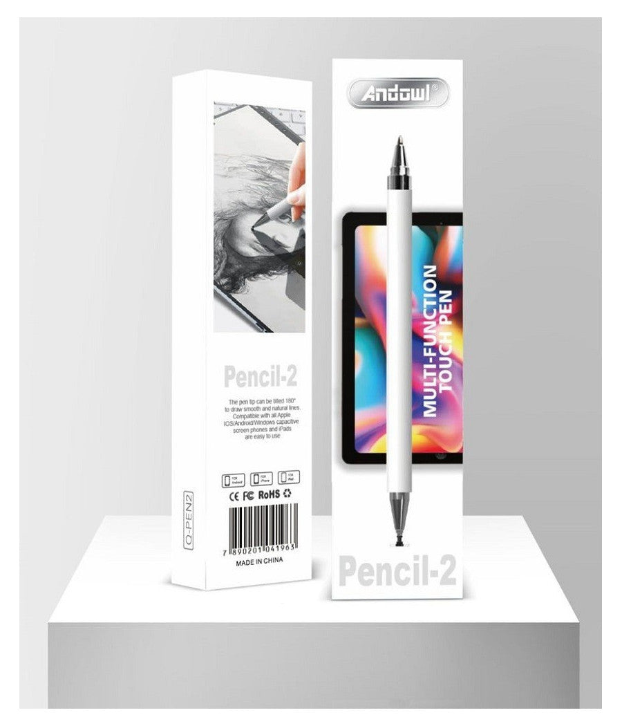 Penna Touch Q-pencil-2 Multifunzione Pennino Per Smartphone Tablet Touchscreen         