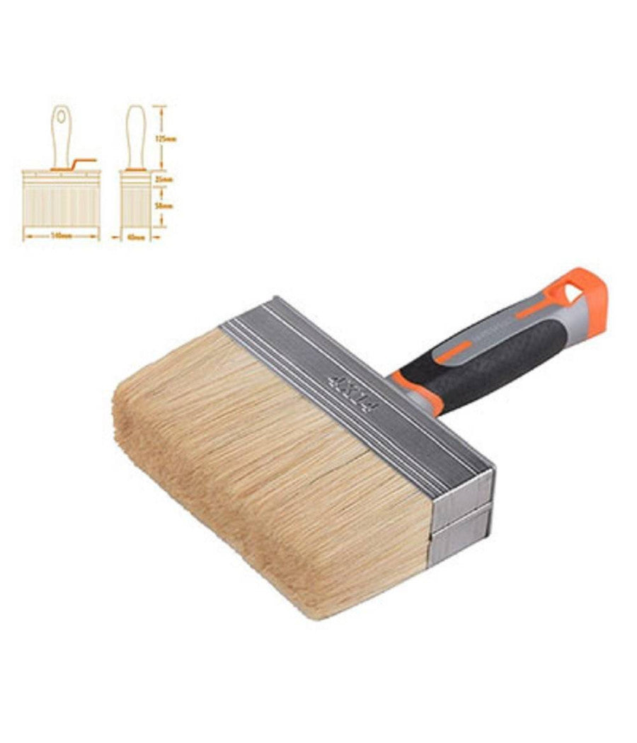 Pennellessa Imbianchino Setole Lunghe Morbide Antiscivolo Pitturare 4x14cm 90238         